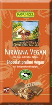 Nirwana Vegan Schokolade mit Praliné-Füllung